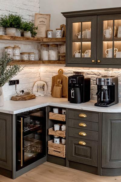 32 Platzsparende Kaffee-Ecke Ideen Für Zuhause – Stilvoll, Ordentlich, Gemütlich