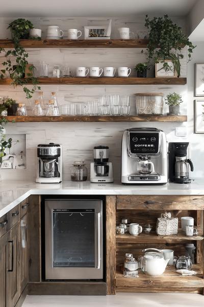28 Ideen Für Die Perfekte Kaffee-Ecke In Der Kleinen Küche – Stil Ordnung Und Gemütlichkeit