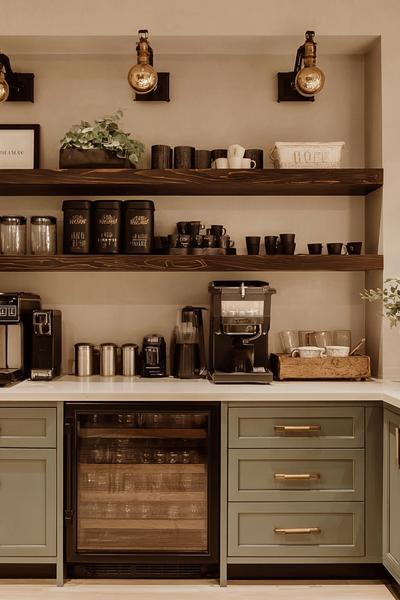 32 Clevere Ideen Für Die Kaffee-Ecke Auf Wenig Platz