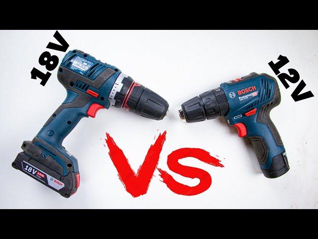 12V und 18V Akkus Vergleich