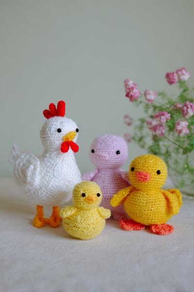 10. Bauernhof-Küken und Entchen Set for amigurumi free pattern animals ideas