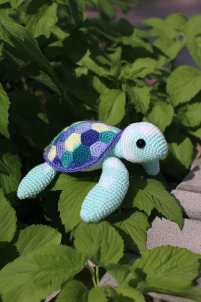 11. Meeresschildkröte mit Panzer-Mosaik for amigurumi free pattern animals ideas