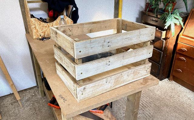 Aufbewahrungskiste aus Holz