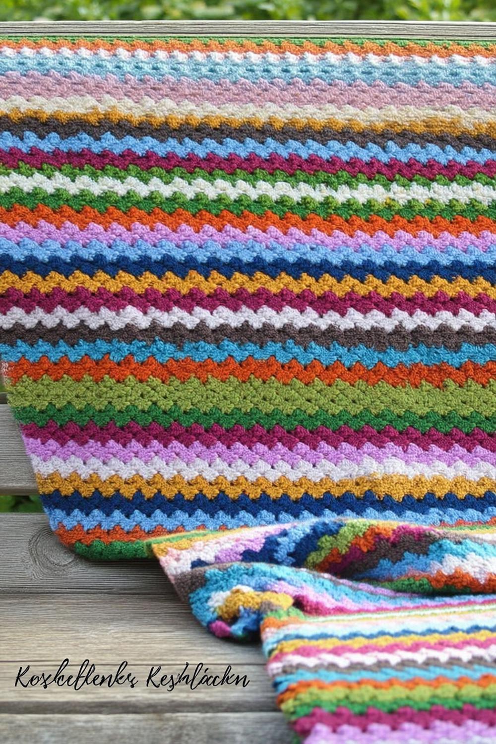 Regenbogen-Zickzack