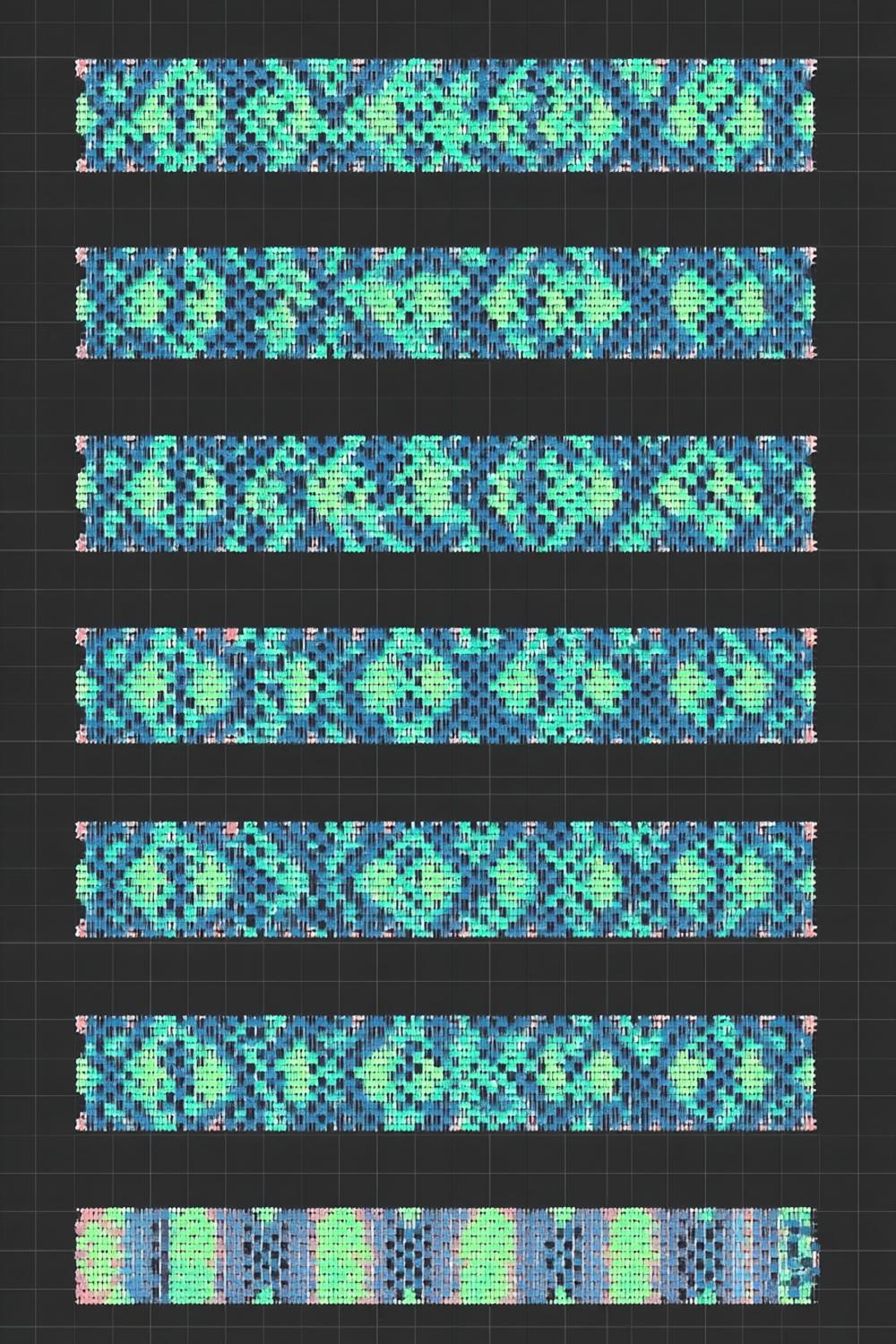 Blaue Ornament Muster