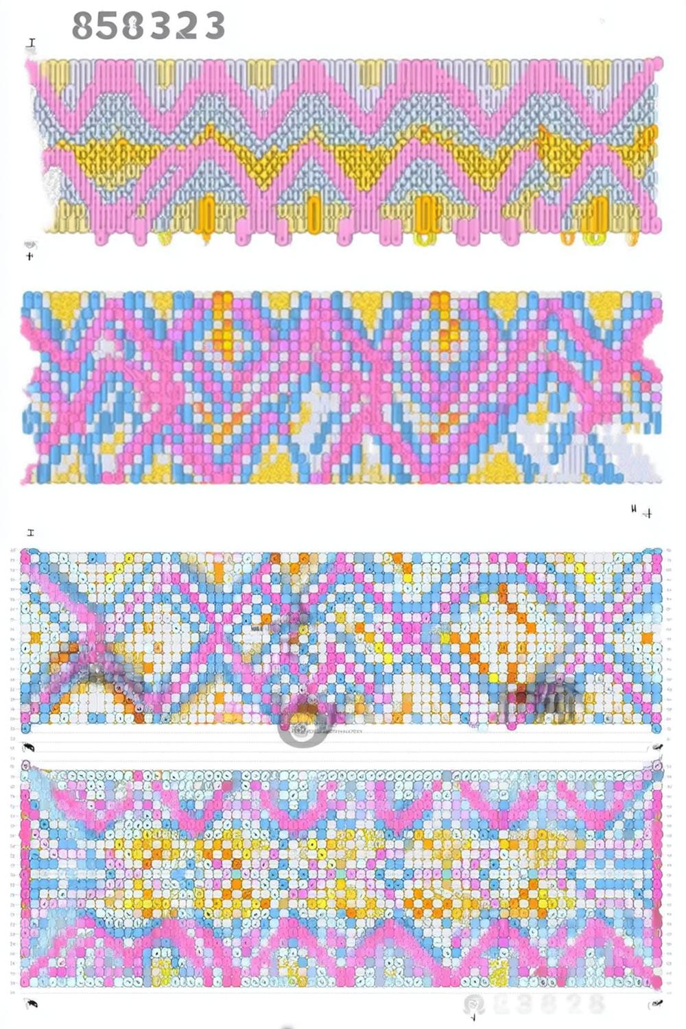 Bunte Alpha Chevron Muster