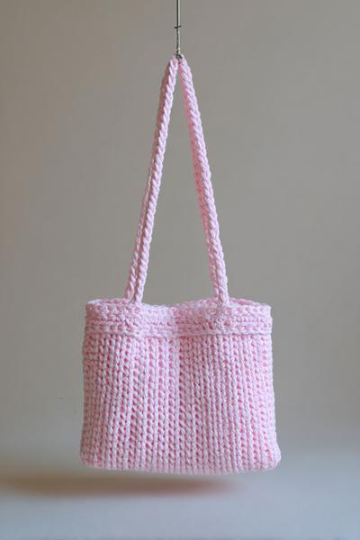 11. Schmale Schultertasche in crochet bag tutorials video how to make mit Rippenmuster und Reißverschluss