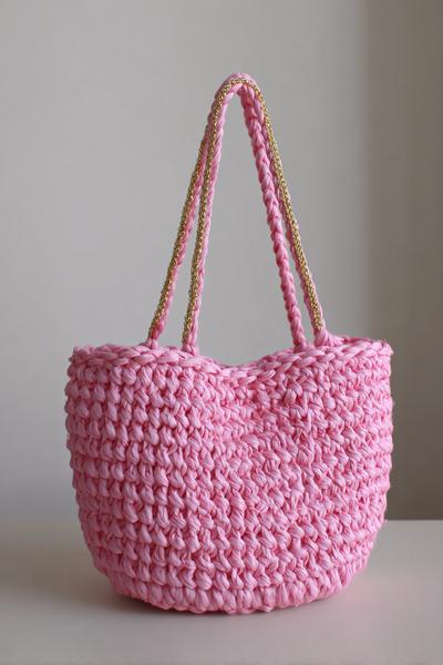 14. Anfängerfreundlicher Beutel in crochet bag tutorials for beginners mit Spiralrunden und Kordel