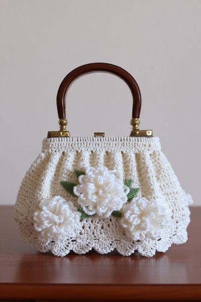 24. Vintage Frame-Purse in crochet bag tutorials videos handbags mit Spitze und Satinfutter