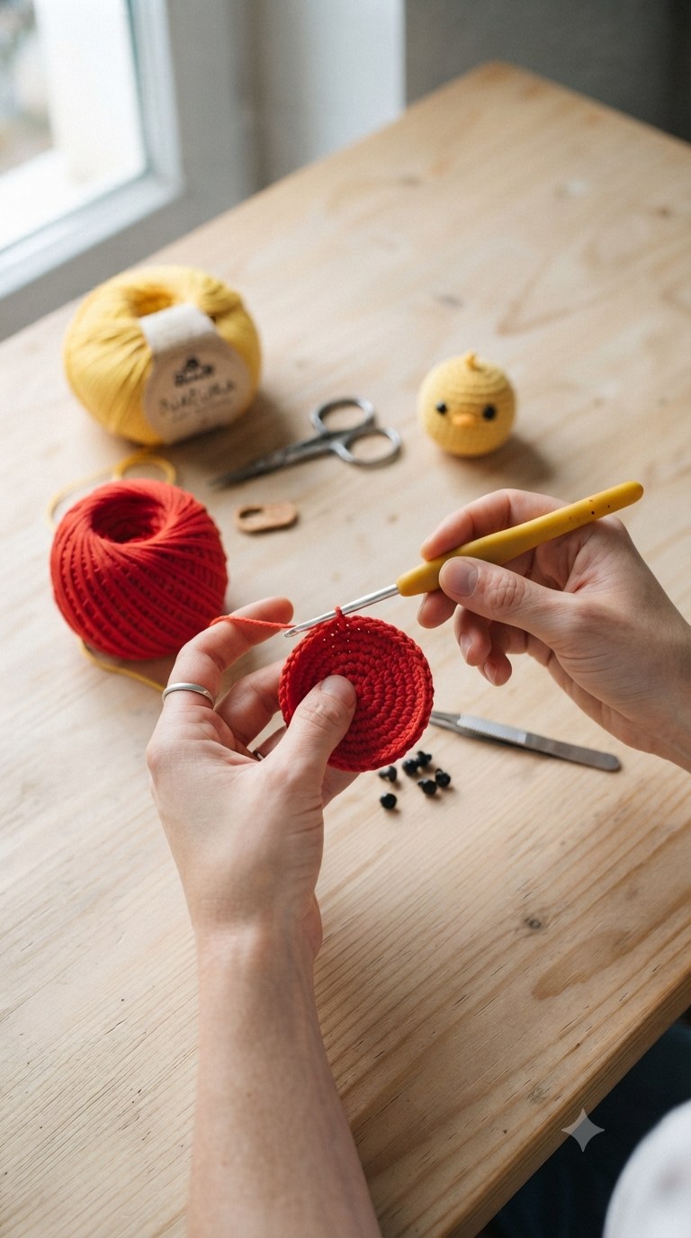 3. Basis für for Crochet chick in strawberry hat 🍓🥰 ideas