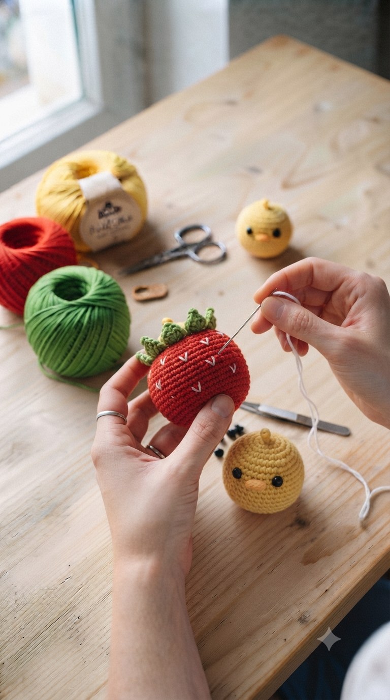 6. Details einfügen for Crochet Chick Amigurumi Free Pattern - Amigurumi ideas