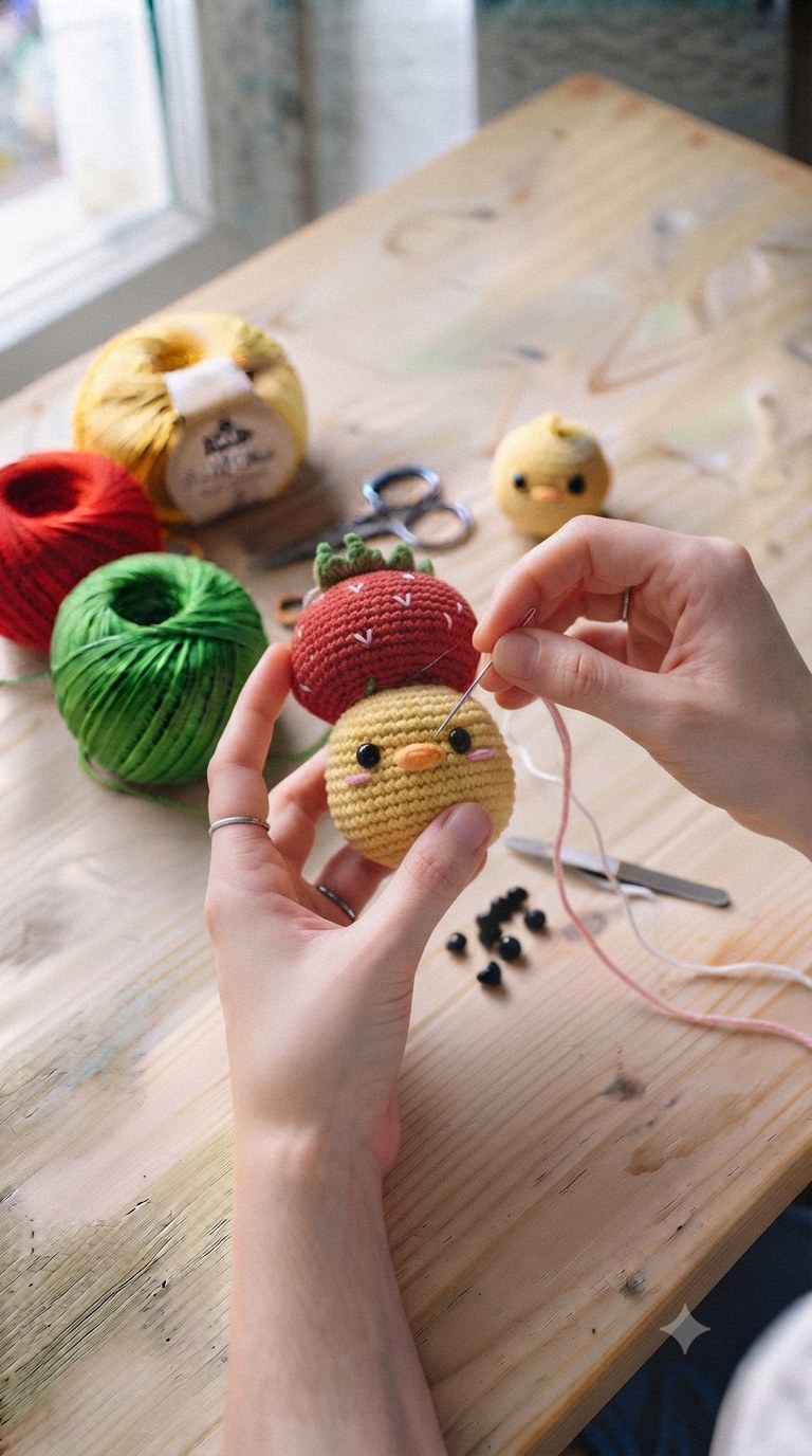 9. Struktur geben für for Crochet chick pdf pattern ideas
