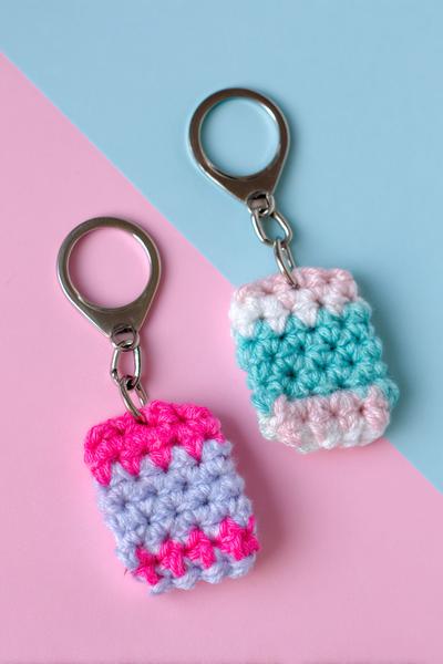 24. Saubere Farbwechsel im crochet keychains tutorial mit scharfen Kanten