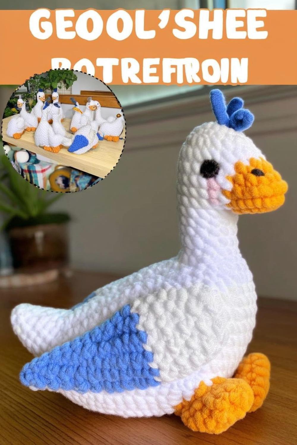 Gehäkelte Gans Familie
