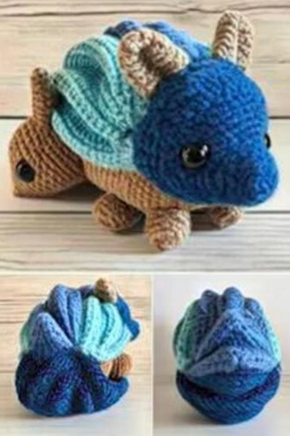 Niedlicher Amigurumi Drache