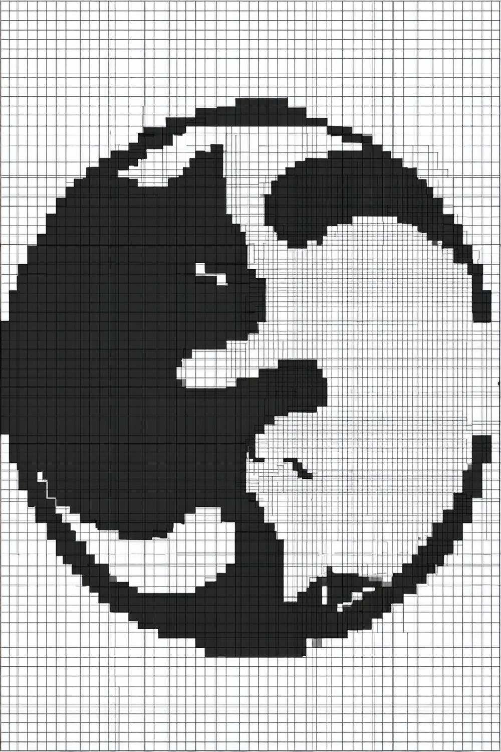 Yin-Yang Kreuzstich Design