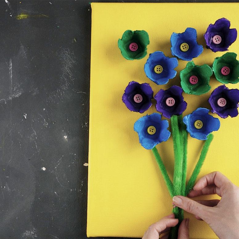 Upcycling Deko aus Eierkartons kreativ gestalten