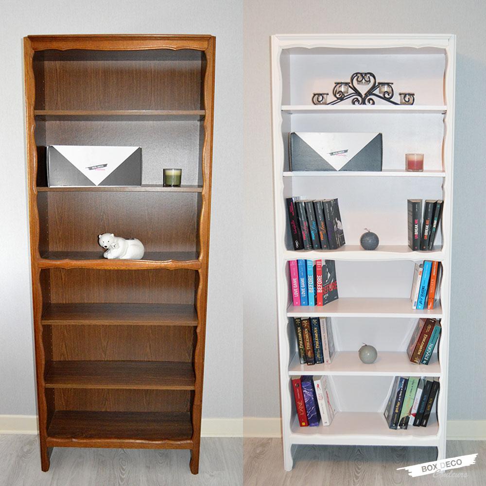 Neu lackiertes Bücherregal