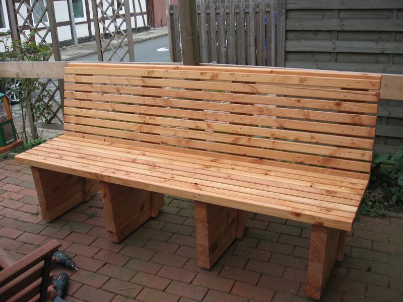 DIY Gartenbank aus Holz