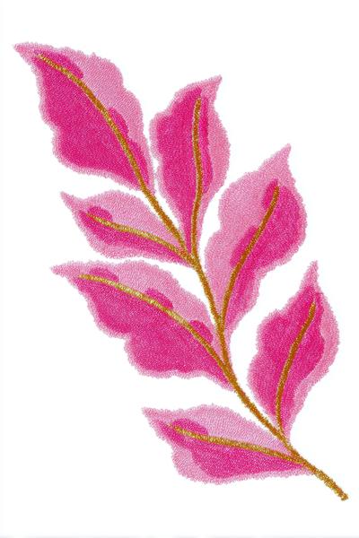 11. Mehrlagen-Schablone für embroidery designs pattern mit Blatt-Overlay und zweistufiger Stichdichte