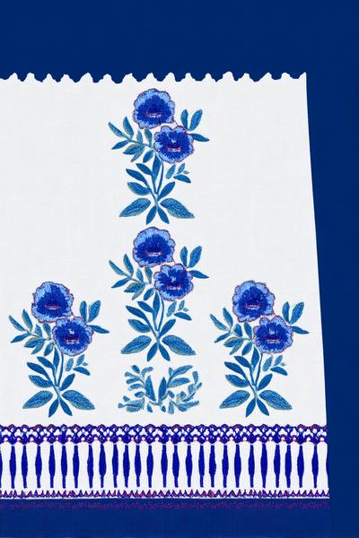 14. Kurti-Saum-Bordüre in embroidery designs for kurtis mit Blockdruck-Anmutung und zweifarbigen Akzenten