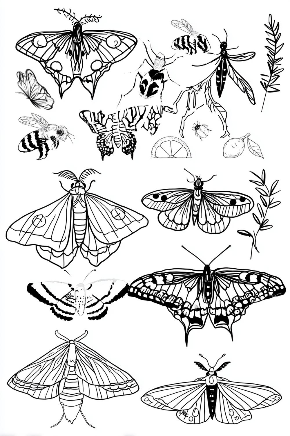 Schmetterlinge und Naturmotive
