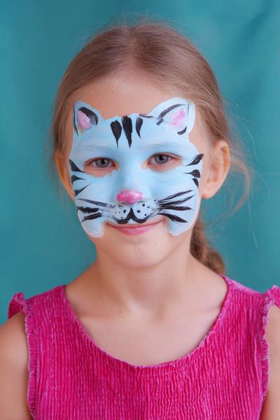 20. Katzenmaske mit Schnurrhaaren for face painting ideas for kids cat ideas