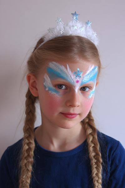 4. Sternenkrone an der Stirn mit for face painting ideas for kids easy ideas