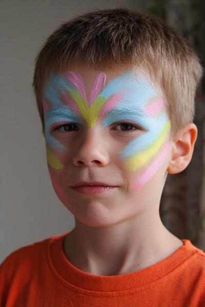 6. Rennstreifen und Startnummer als for face painting ideas for kids boys ideas