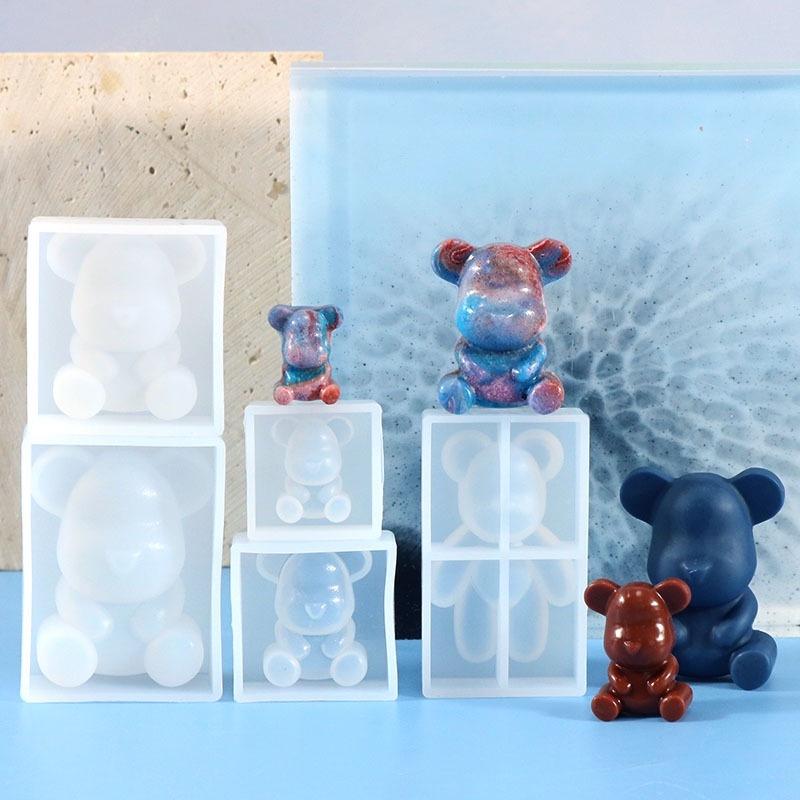 Bunte Epoxidharz Figuren