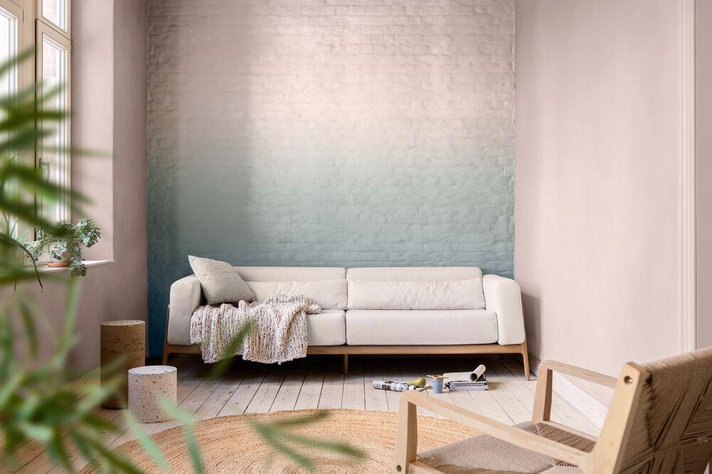 Ombre Wand mit Farbverlauf