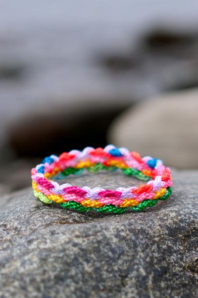 13. Schimmernder Rand Mit Seed Beads Und Doppelkante for friendship bracelets patterns beads ideas