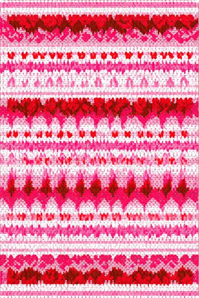 19. Doppelherz Mit Spiegelachse Und Kontraststich for friendship bracelets patterns heart ideas