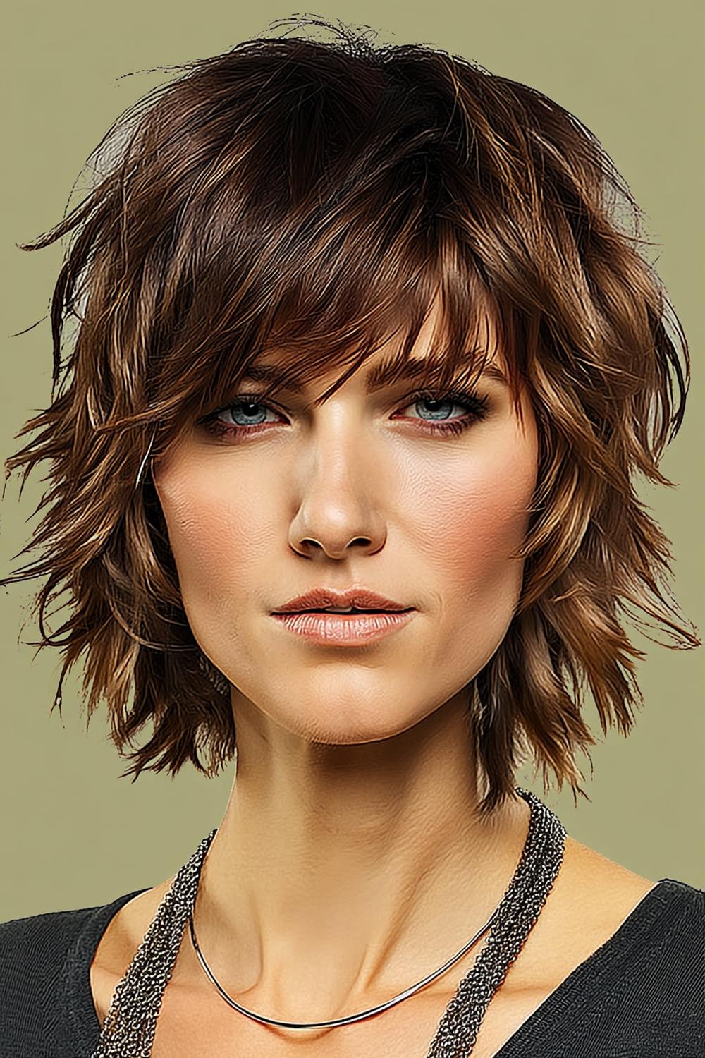 Gestufter Shag-Look