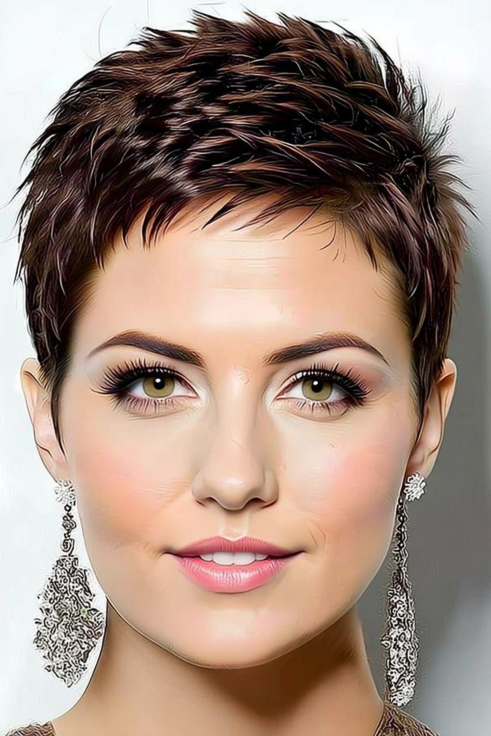Klassischer brauner Pixie
