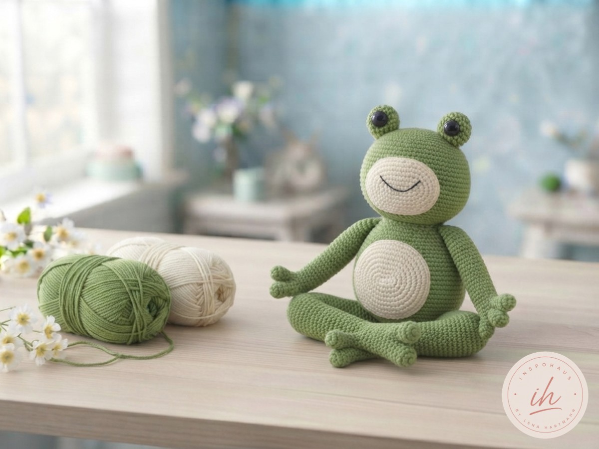 Frosch Amigurumi Häkeln Sitzend - Mein Kleiner Meditations