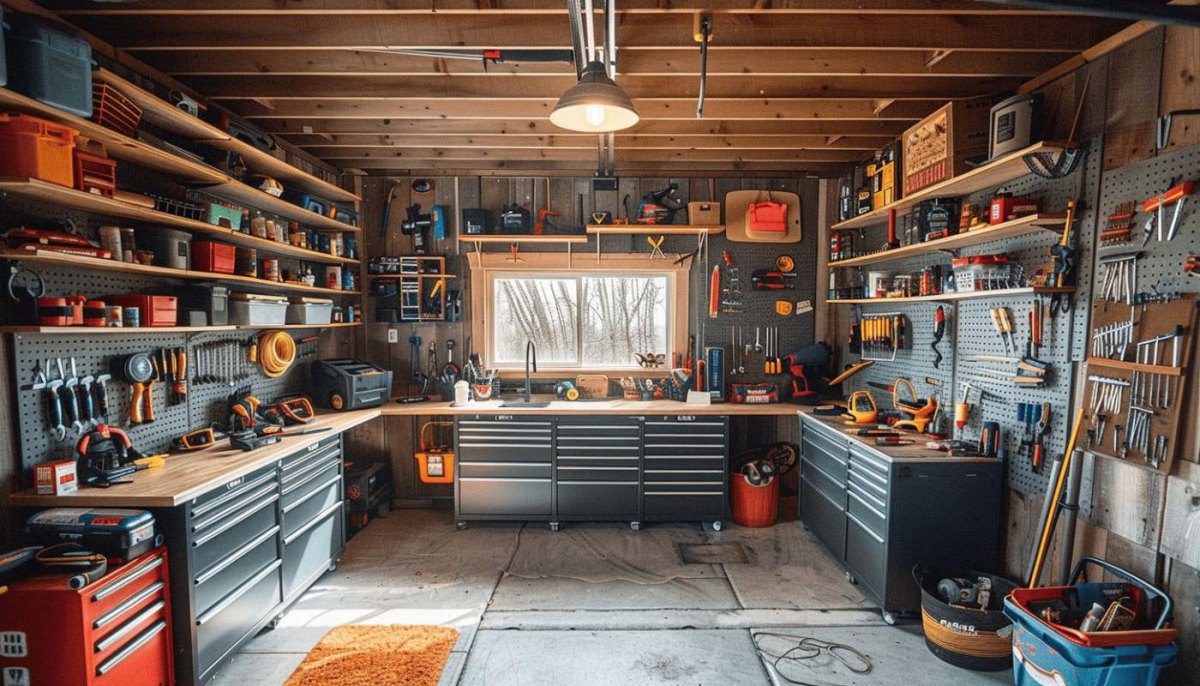 Organisierte Garagenwerkstatt