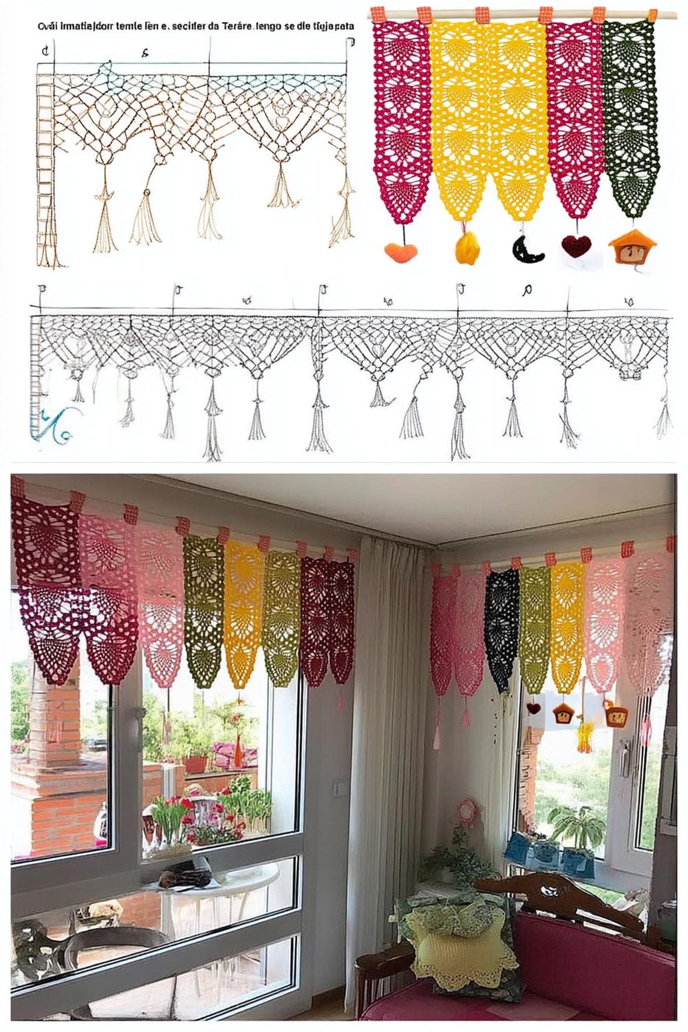 Bunte Wimpelgirlande als moderne Interpretation