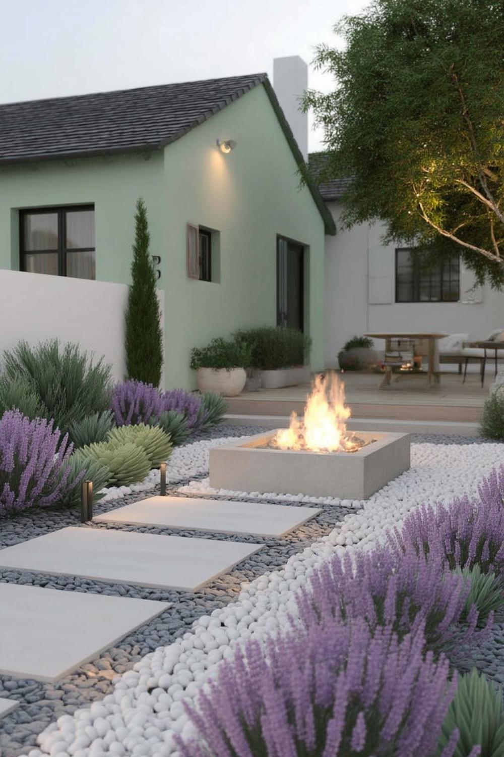 Gemütlicher Sitzplatz im Blütenmeer