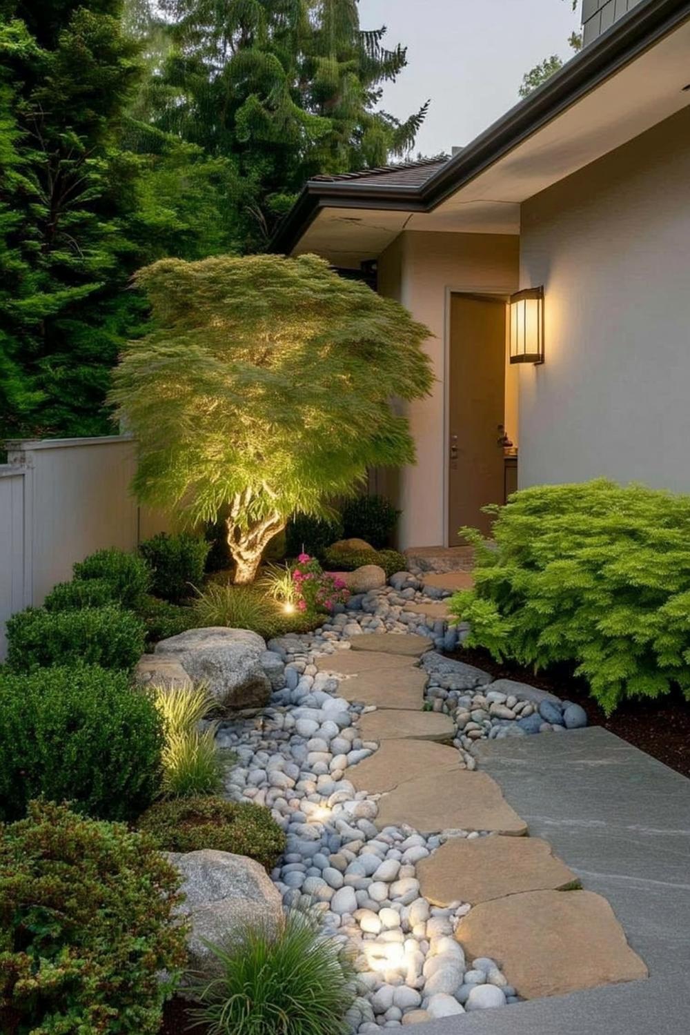 Stimmungsvolle Abendbeleuchtung