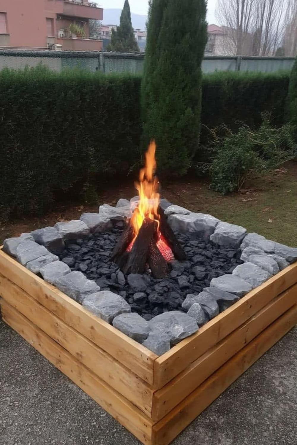 Urbane Feuerstelle mit Stil