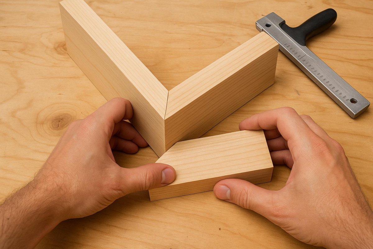 Gehrungsverbindung Holz Ecke