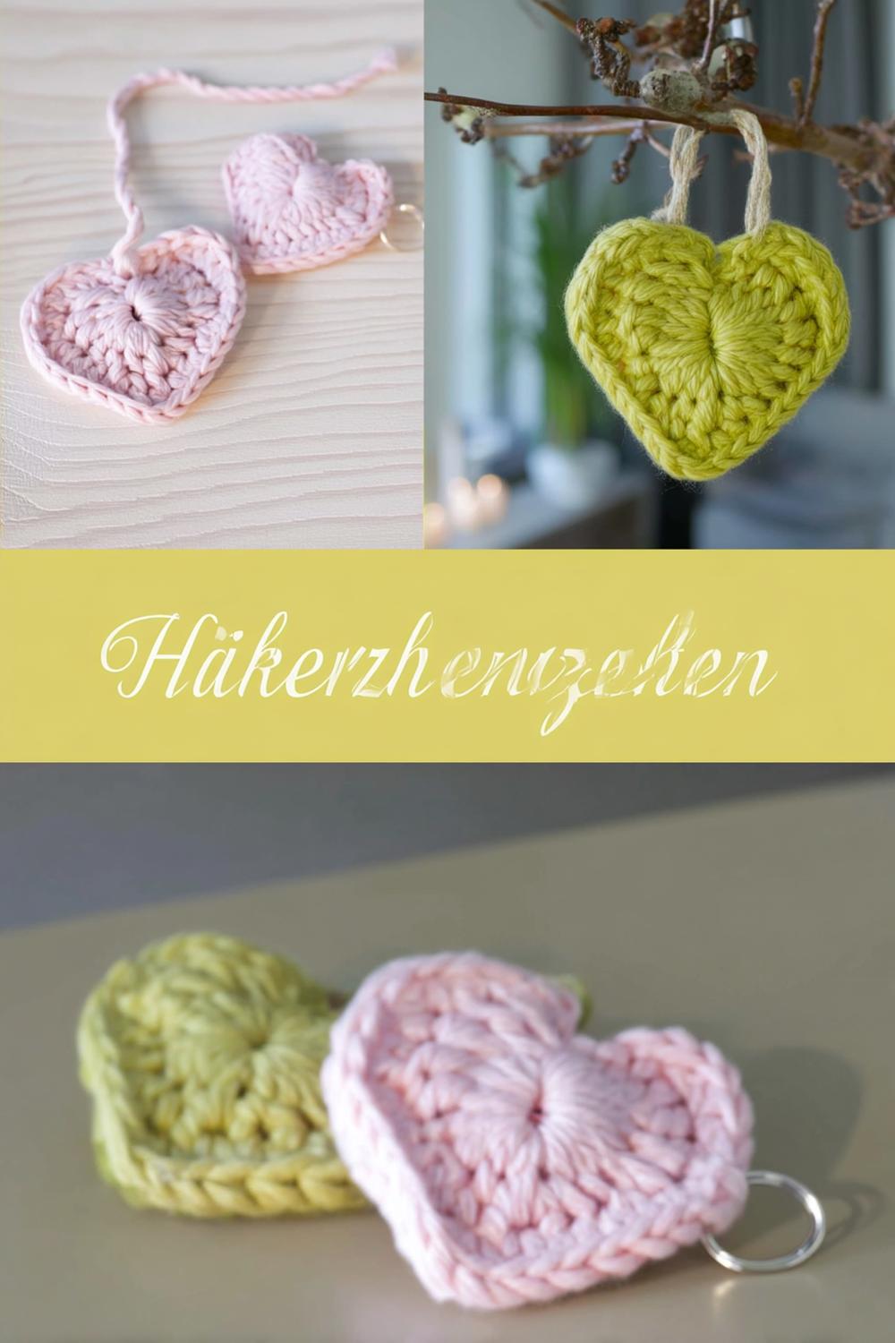 Bunte Herzen als Deko
