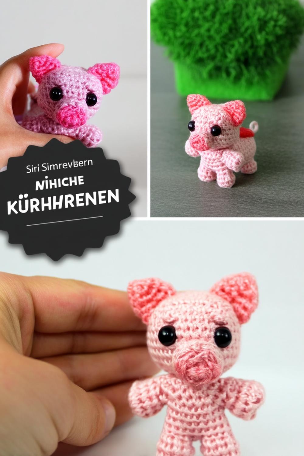 Niedliche Schweinchen in Rosa