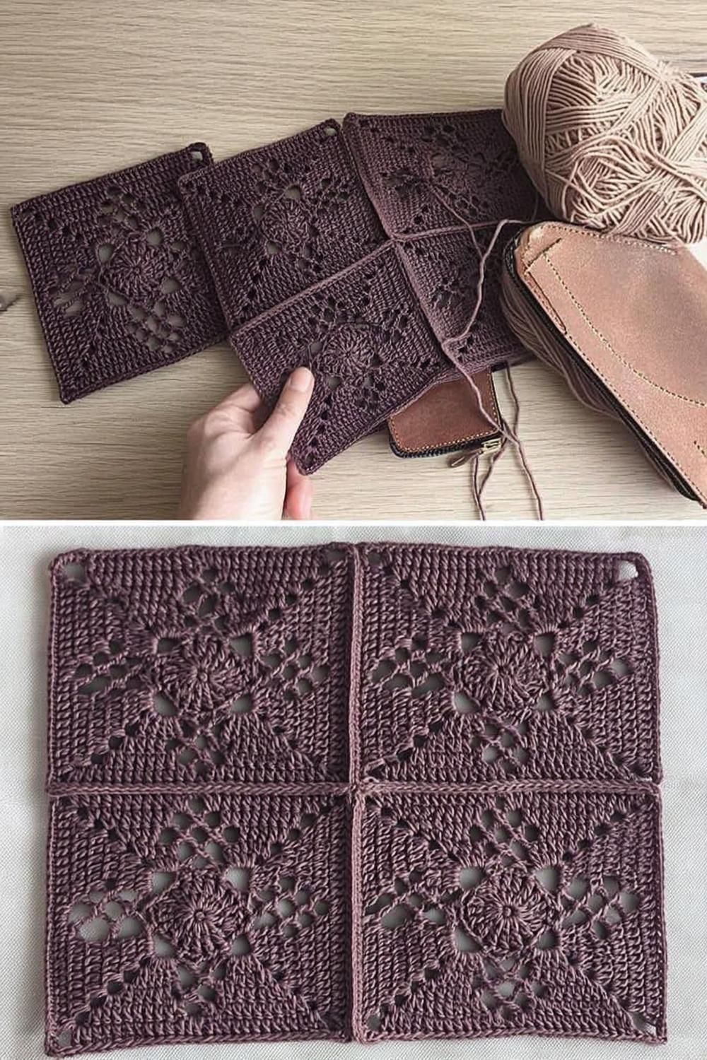 Elegante Häkel-Handtasche