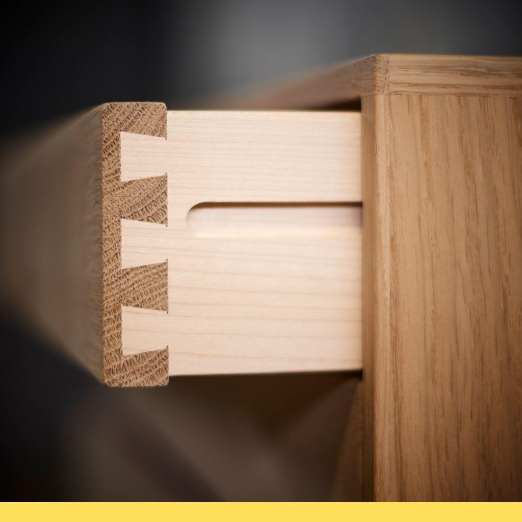 Gratverbindung Holz Schublade