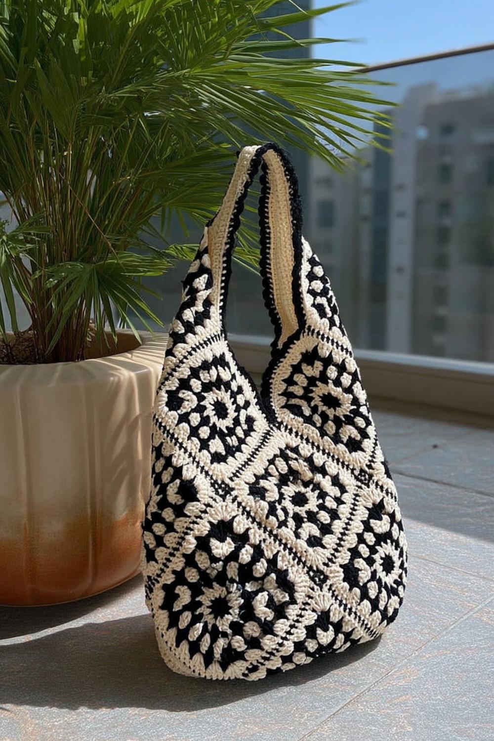 Gehäkelter Pinguin zu Weihnachten