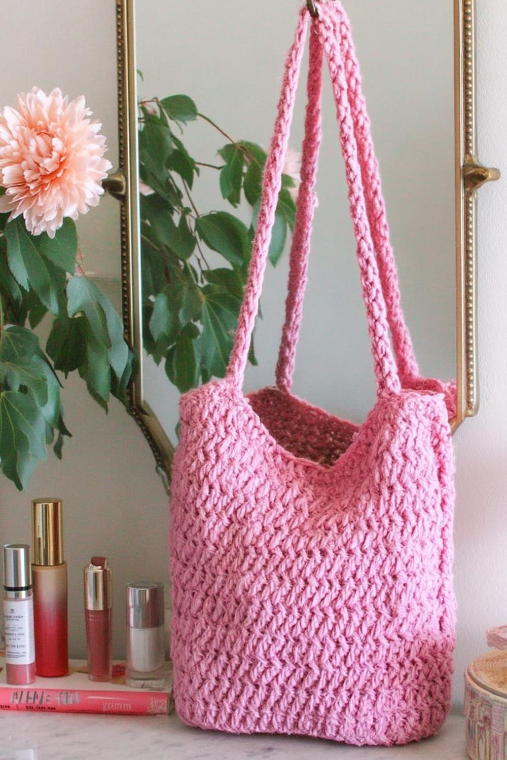 Trendige Häkeltasche