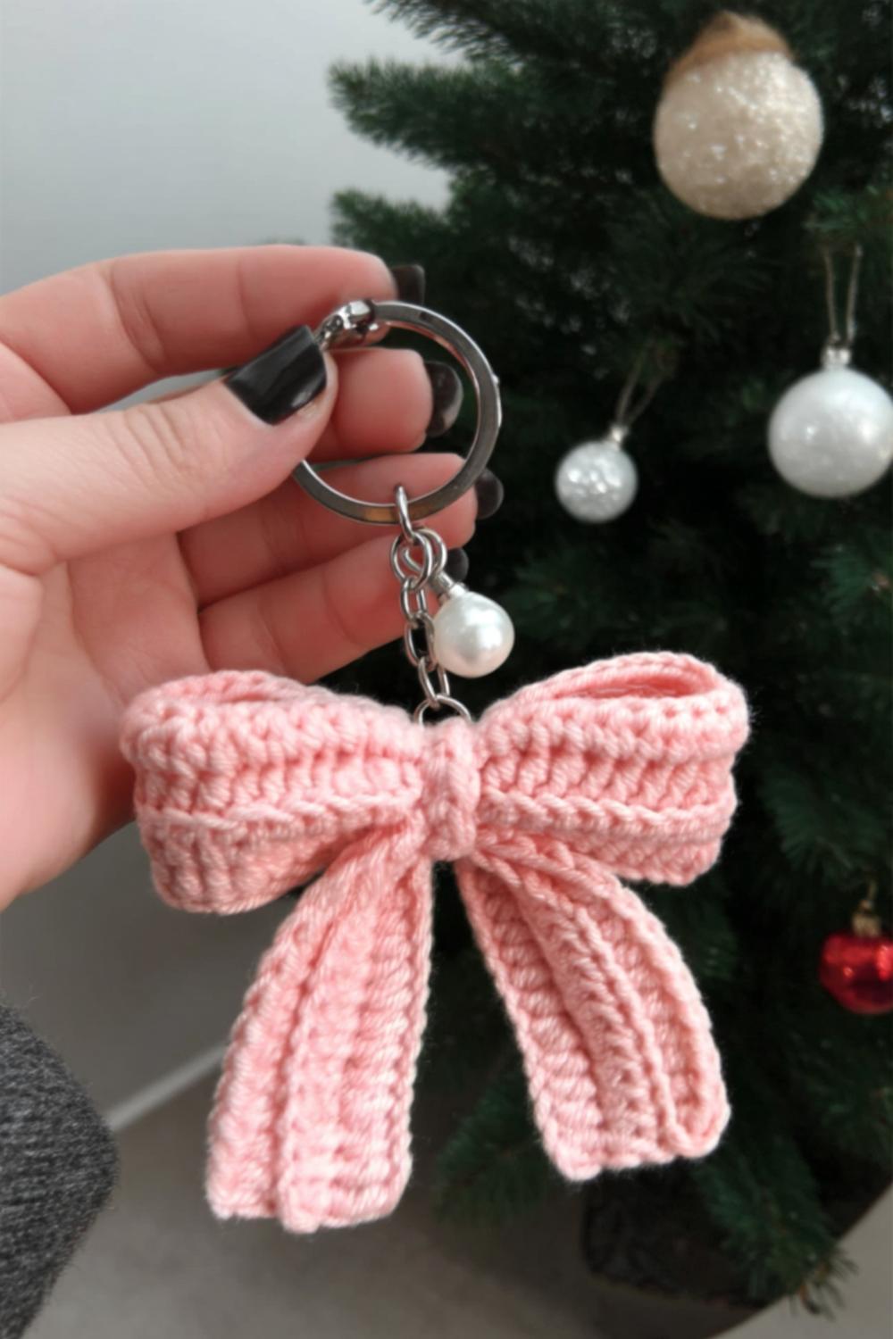 Weihnachtliches Rüschenkleid