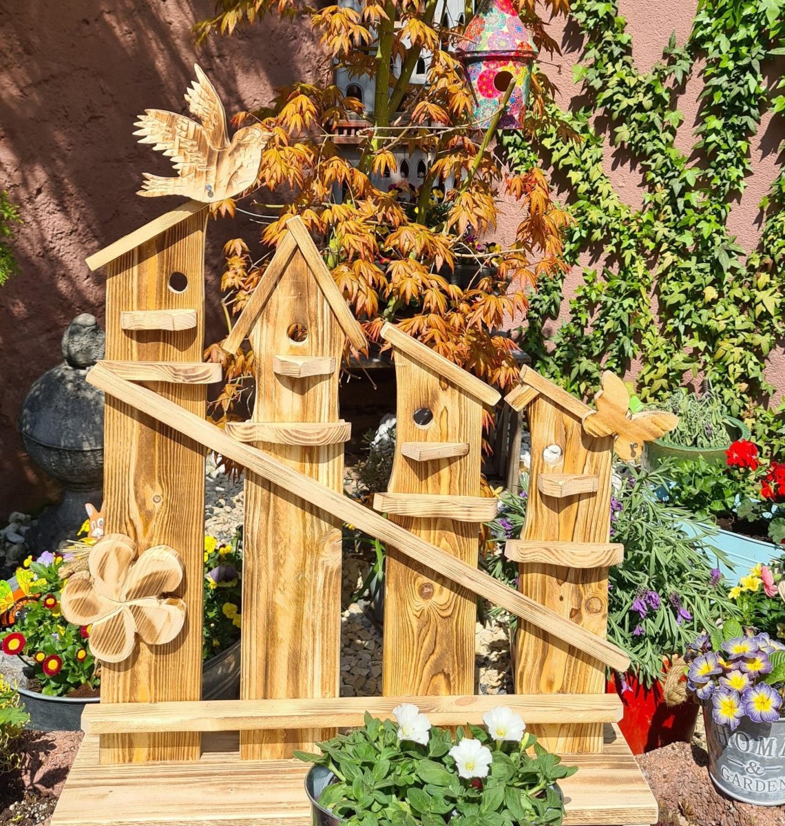 Gartendekoration aus Holz DIY